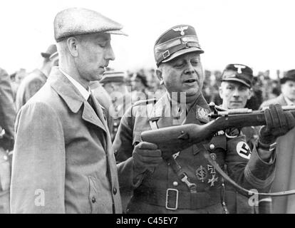 Chief of Staff of the SA Wilhelm Schepmann swears in new Volkssturm men ...