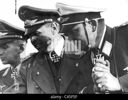 Hans Jeschonnek, Albert Kesselring, Hermann Goering, 1940 Stock Photo
