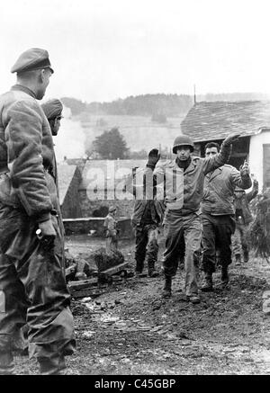 American prisoners of war during the Ardennes Offensive, 1944 Stock ...