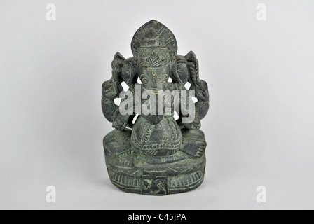 Idol of hindu god Ganesha ganapathy ganapati deity elephant head Stock Photo