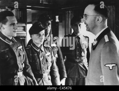 Heinrich Himmler presents war medals, 1945 Stock Photo