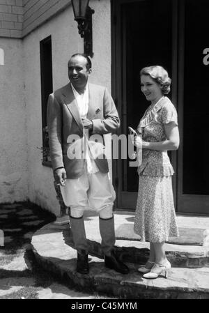 Douglas Fairbanks and Mary Pickford, 1930 Stock Photo