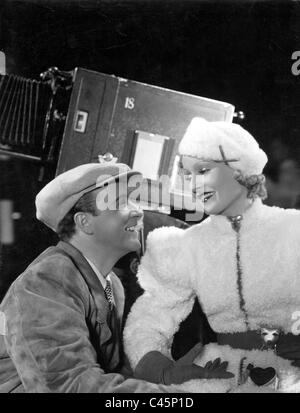 Willy Fritsch and Lilian Harvey in 'Seven slaps', 1937 Stock Photo