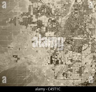historical aerial map view Las Vegas Nevada 1973 Stock Photo