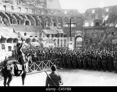 Benito Mussolini in Rome, 1929 Stock Photo