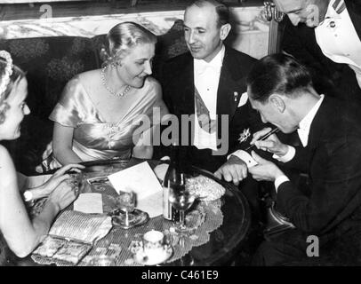 Reich Minister Dr. Josef Goebbels with his wife Magda Goebbels Stock Photo
