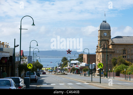 View of Town Hall and York Street. Albany, Western Australia, Australia Stock Photo