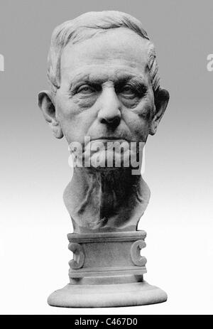 Portrait bust of Helmuth Graf von Moltke Stock Photo