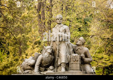 Photograph of a war monument in Plovdiv Bulgaria Stock Photo