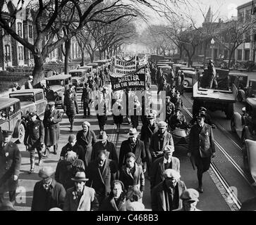 'Hunger march' reaches Washington, 1931 Stock Photo