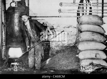 Food destruction during the Great Depression Stock Photo