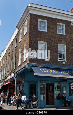 Shepherd Market Mayfair London UK ,busy cafes at lunchtime in the ...