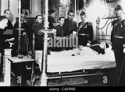 Pope Pius XI. on his deathbed, 1939 Stock Photo