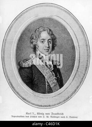 King Charles X of France Stock Photo