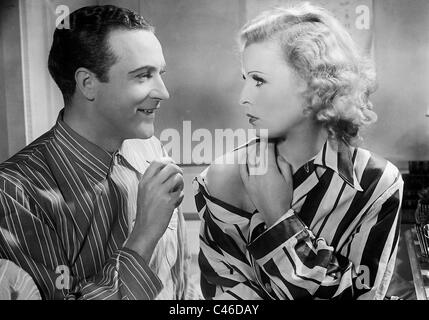 Willy Fritsch and Lilian Harvey in 'Lucky Kids' Stock Photo