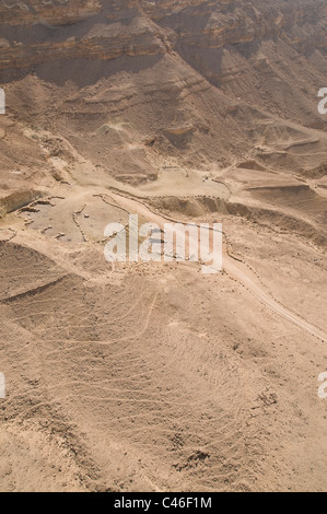 Aerial photograph of the Ramon Crater in the Negev desert Stock Photo
