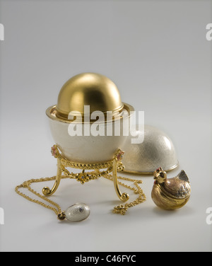 Reproduction of Faberge egg, replica Stock Photo