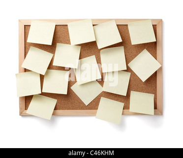 close up of note paper Stock Photo