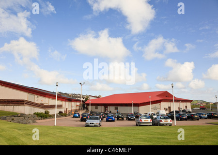 New Clickimin Leisure Complex sports centre building in Lerwick, Shetland Islands, Scotland, UK, Britain. Stock Photo