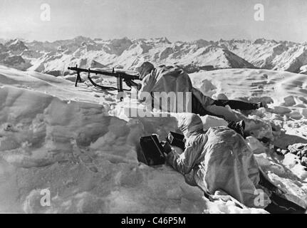 Troops in the Caucasus mountains, 1942 (b/w photo Stock Photo - Alamy