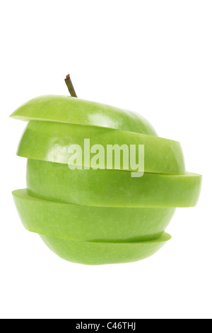 Stack of Sliced Apple Stock Photo