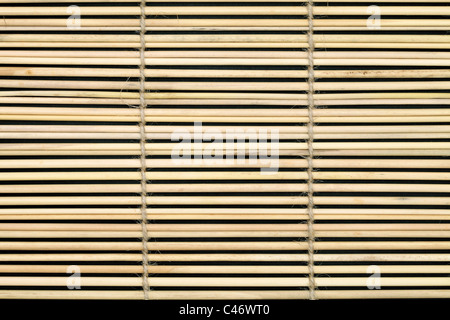 Close up of background from bamboo curtain Stock Photo