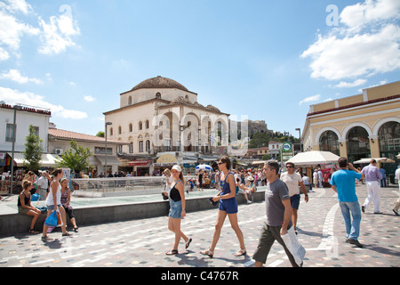 Monastiraki Square, Athens Greece Stock Photo