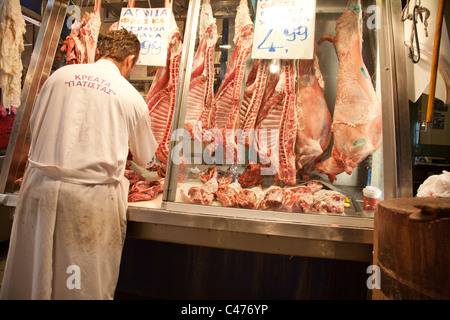 Central Market or Kentriki Agora, Athens Greece Stock Photo