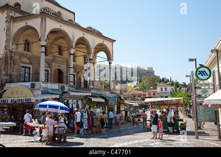 Monastiraki Square, Athens Greece Stock Photo