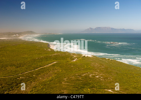 Aerial view of the Koeberg nuclear power station on the west coast ...