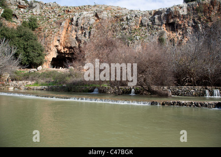 Israel Paneas  Banias  Caesarea Philippi Stock Photo