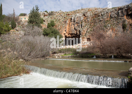 Israel Paneas  Banias  Caesarea Philippi Stock Photo