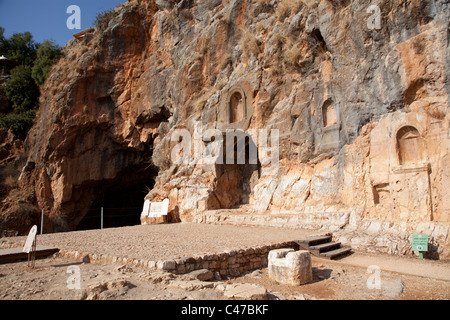 Israel Paneas  Banias  Caesarea Philippi Stock Photo