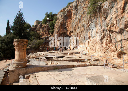 Israel Paneas  Banias  Caesarea Philippi Stock Photo