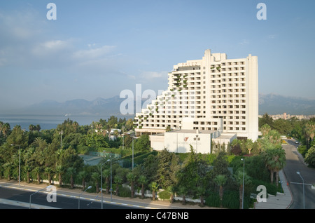 building of ozkaymak falez hotel in antalya turkey surrounded by park against mountains stock photo alamy