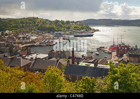 Oban from McCaig's Tower Stock Photo