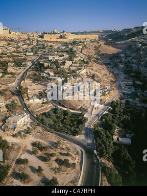 Aerial view of the biblical city of David in Jerusalem Stock Photo - Alamy