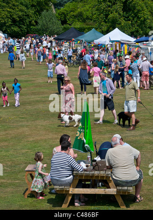 A traditional Village Fete on the Village Green at Lurgashall in West Sussex Stock Photo