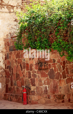 The Burning Bush and fire extinguisher where God appeared to Moses at St. Catherine's Monastery, South Sinai Peninsula, Egypt Stock Photo