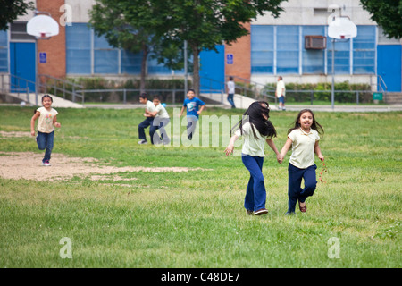 Schoolyard in Washington DC Stock Photo