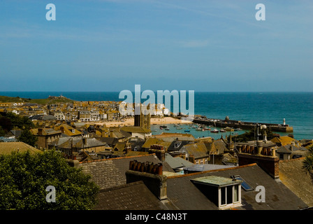 St Ives town and bay, Cornwall, England UK 2011 Stock Photo