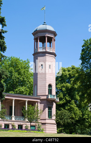 Castle Biesdorf. Former owners Werner and Georg Wilhelm von Siemens. Berlin. Germany Stock Photo