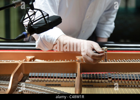 man piano music according instrument work Stock Photo