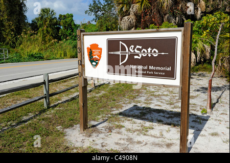 Hernando De Soto National Memorial Park Bradenton Florida Stock Photo