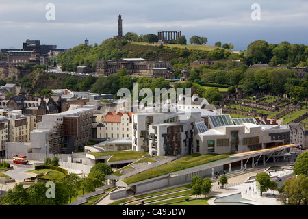 The new Scottish Parliament building edinburgh scotland smp offices Stock Photo