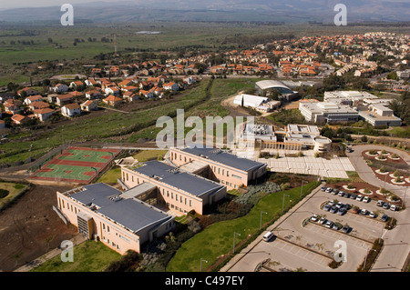 Aerial photograph of Katzrin in the central Golan Heights Stock Photo