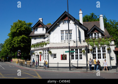 The Woodman public house in Highgate, London, England Stock Photo