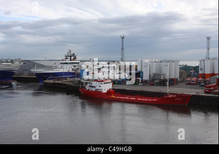 Aberdeen Harbour Scotland May 2011 Stock Photo