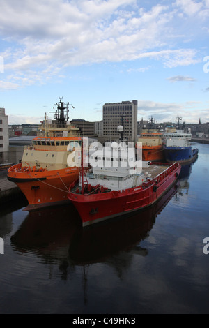 Aberdeen Harbour Scotland May 2011 Stock Photo