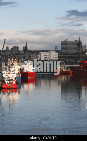 Aberdeen Harbour Scotland May 2011 Stock Photo